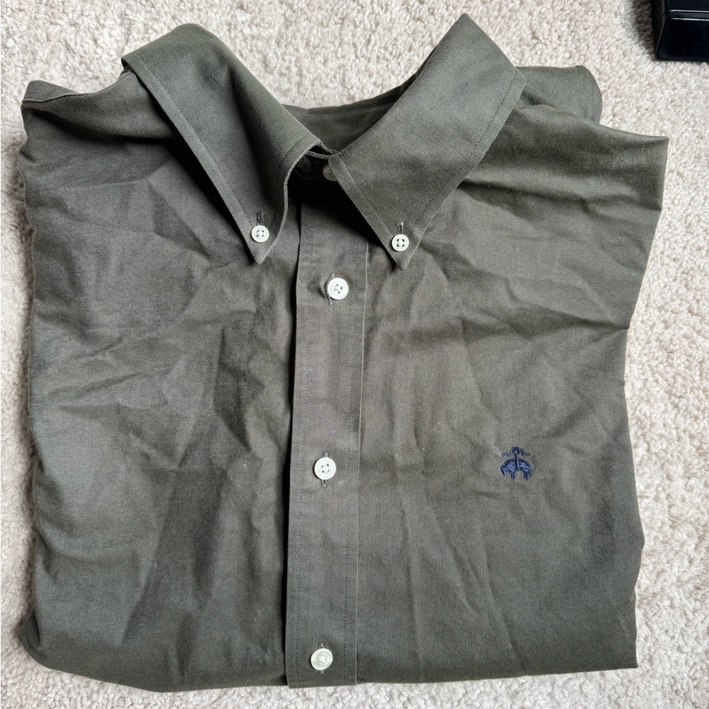 Brooks Brothers Olive Green Polo Shirt. Madison cut XXL